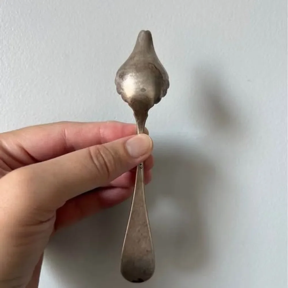 Vintage Silver-plated Spoon with Shell Motif